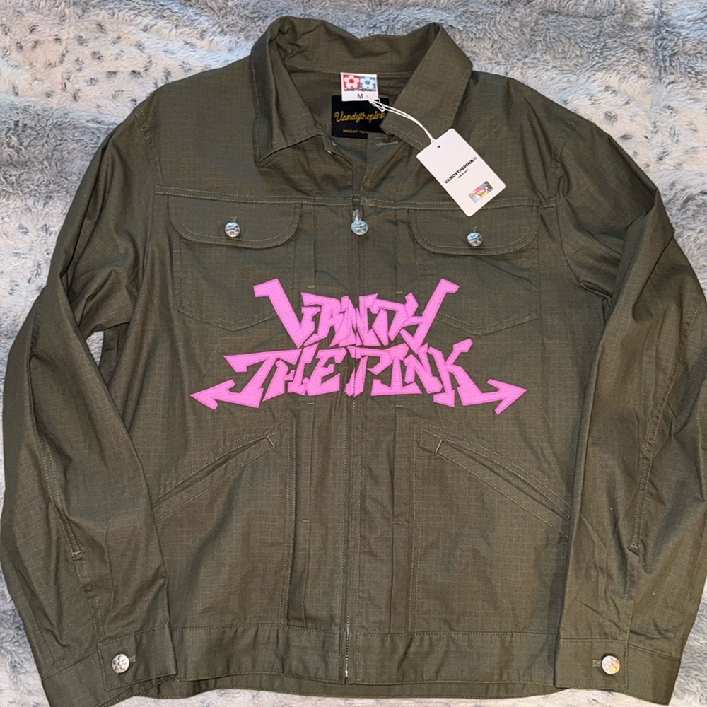 Men’s Or Women’s Brand New Vandy The Pink Green Jacket with Tags! Secret pockets